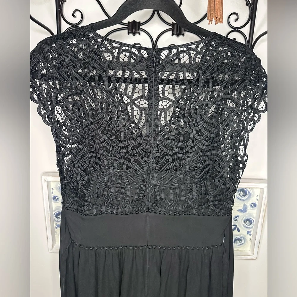 🔥 Kate Spade Black Lace Whimsigoth Midi Dress - Picture 7 of 9